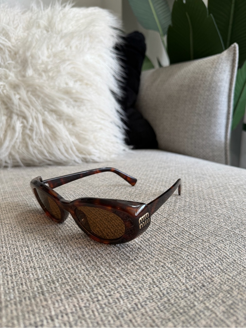 Tortoiseshell Cat-Eye Sunglasses